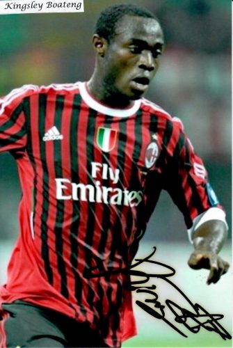 Signed photo by Kingsley Boateng  10x15 cm